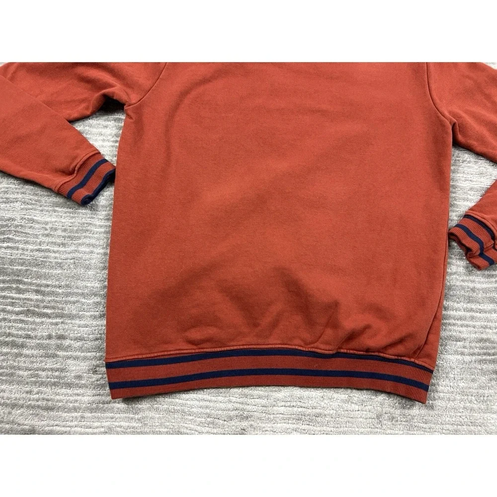 Denim and Flower Sweater Mens Large Burnt Orange‎ Longsleeve BOSTON Casual